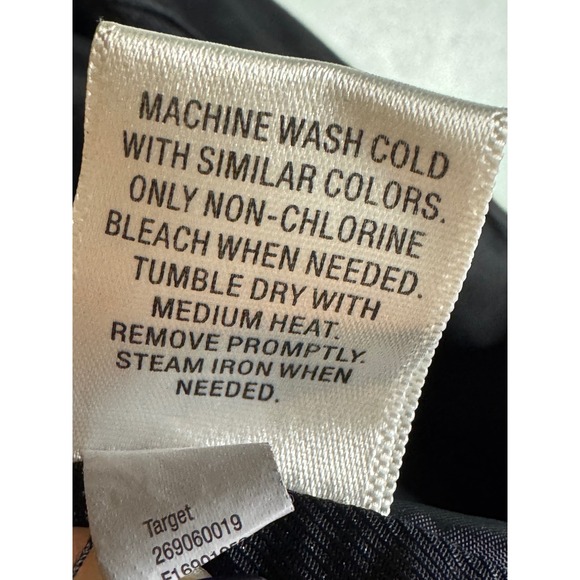 Converse One Star Moto Jacket L Black Zip Biker Style Quilted Shoulder Target - Picture 6 of 14